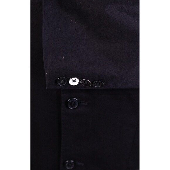 Howe NORDSTROM Mens Sport Coat Blazer Suit Jacket Two Button Black 44R Slim Fit - Picture 9 of 14